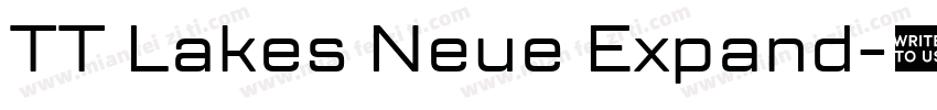 TT Lakes Neue Expand字体转换